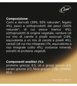 Alimenti Umido Cane- Alimento umido per cani cesar 