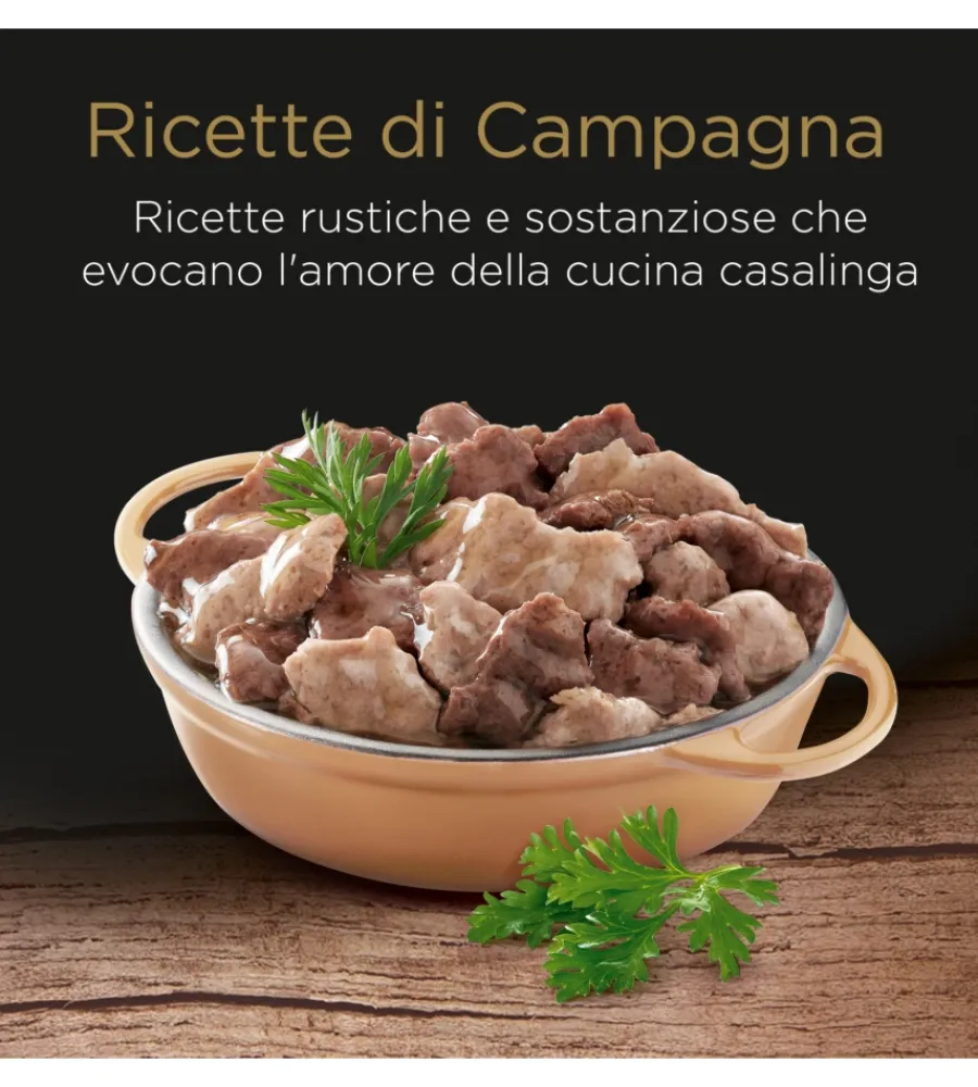 Alimenti Umido Cane|Alimento umido per cani cesar "ricette di campagna" con tenero tacchino, manzo ed erbe 150 gr