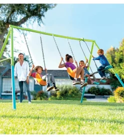 Hot Altalena 3 componenti in acciaio multicolore 343x249x203 cm - cod. 44121 Giochi E Casette Bimbo