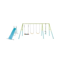 Clearance Altalena colorata con set di gioco a 5 funzioni 442x235x200 cm - cod. 44151 Giochi E Casette Bimbo