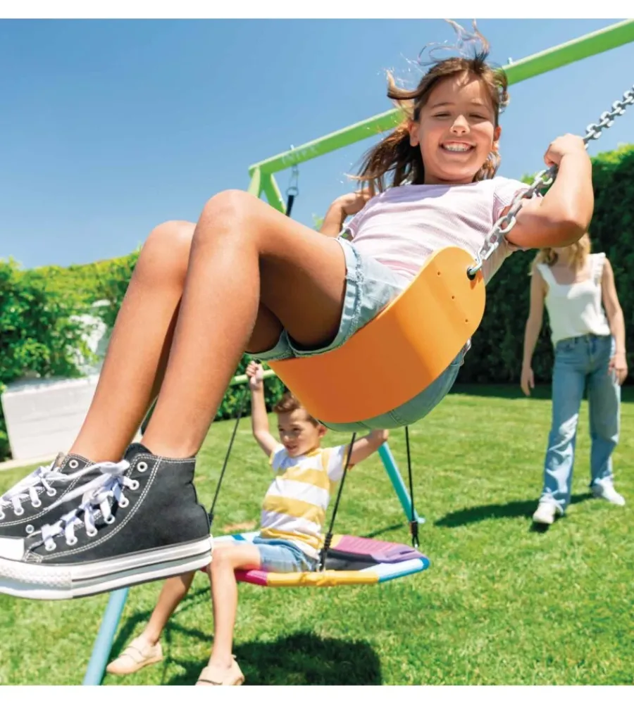 Intex Giochi E Casette Bimbo|Altalena colorata con set di gioco a 2 componenti 254x235x200 cm - cod. 44125