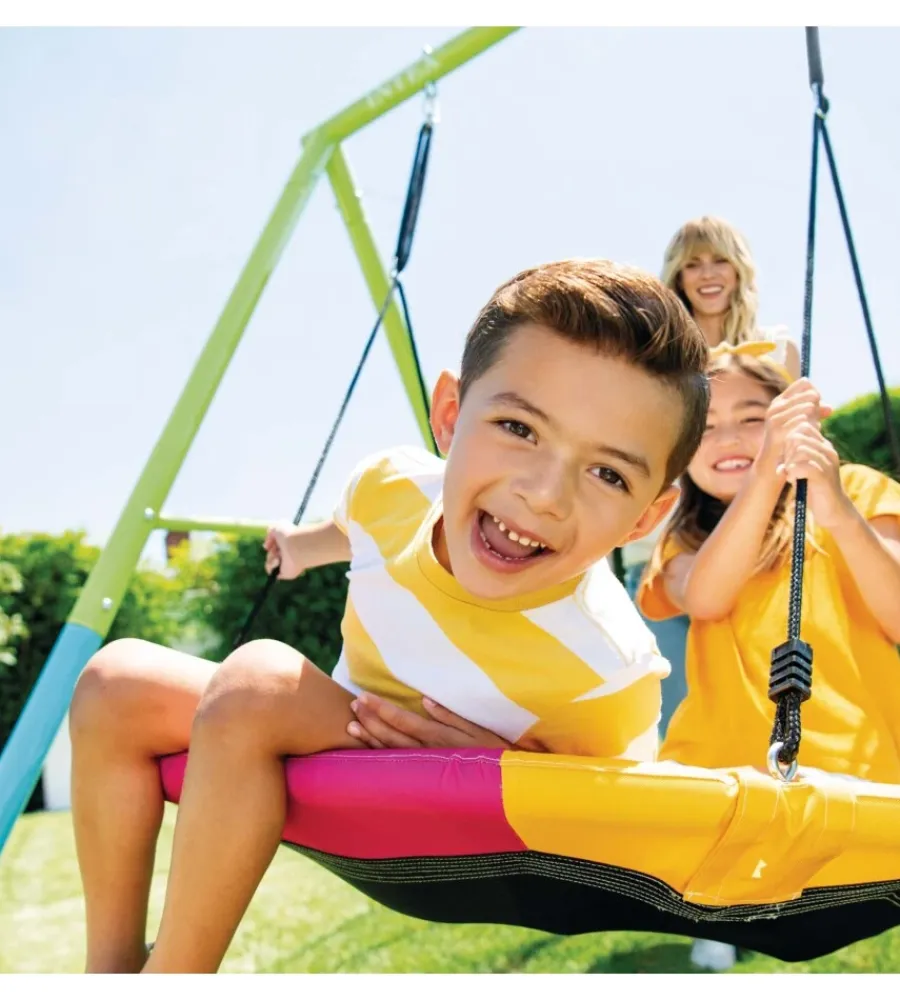 Intex Giochi E Casette Bimbo|Altalena colorata con set di gioco a 2 componenti 254x235x200 cm - cod. 44125