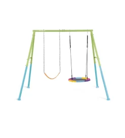 Intex Giochi E Casette Bimbo|Altalena colorata con set di gioco a 2 componenti 254x235x200 cm - cod. 44125