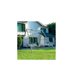 New Altalena grigio con set di gioco a 2 funzioni 249x249x203 cm - cod. 44122 Giochi E Casette Bimbo