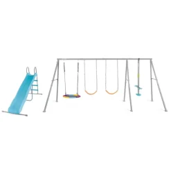 Best Altalena grigio con set di gioco a 5 funzioni 442x235x200 cm - cod. 44152 Giochi E Casette Bimbo