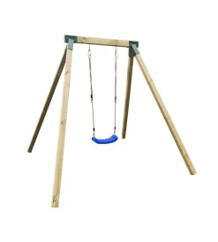 Giochi E Casette Bimbo-Domus Altalena singola in legno "single diego" 223x264x226 cm