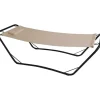 Mobili Da Giardino E Accessori- Amaca da esterno essenza "java" in acciaio e pvc colore beige 210x80x65 cm