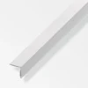 Ferramenta Per Mobili E Infissi-Alfer aluminium Angolare autoadesivo 20x20 pvc acciaio inox - 2,5 metri.