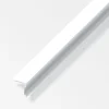 Alfer aluminium Ferramenta Per Mobili E Infissi|Angolare autoadesivo 20x20 pvc bianco lucido - 1 metro.