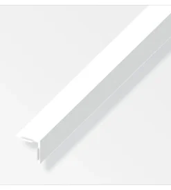 Ferramenta Per Mobili E Infissi-Alfer aluminium Angolare autoadesivo 30x30 pvc bianco - 1 metro.