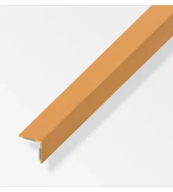 Ferramenta Per Mobili E Infissi-Alfer aluminium Angolare autoadesivo 20x20 pvc faggio - 1 metro.