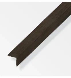 Alfer aluminium Ferramenta Per Mobili E Infissi|Angolare autoadesivo 30x30 pvc wenge - 1 metro.