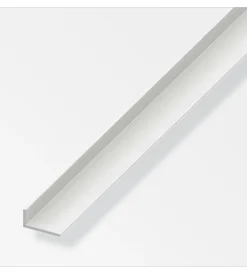 Ferramenta Per Mobili E Infissi-Alfer aluminium Angolare pvc bianco 30x20x3,0 - 1 metro.
