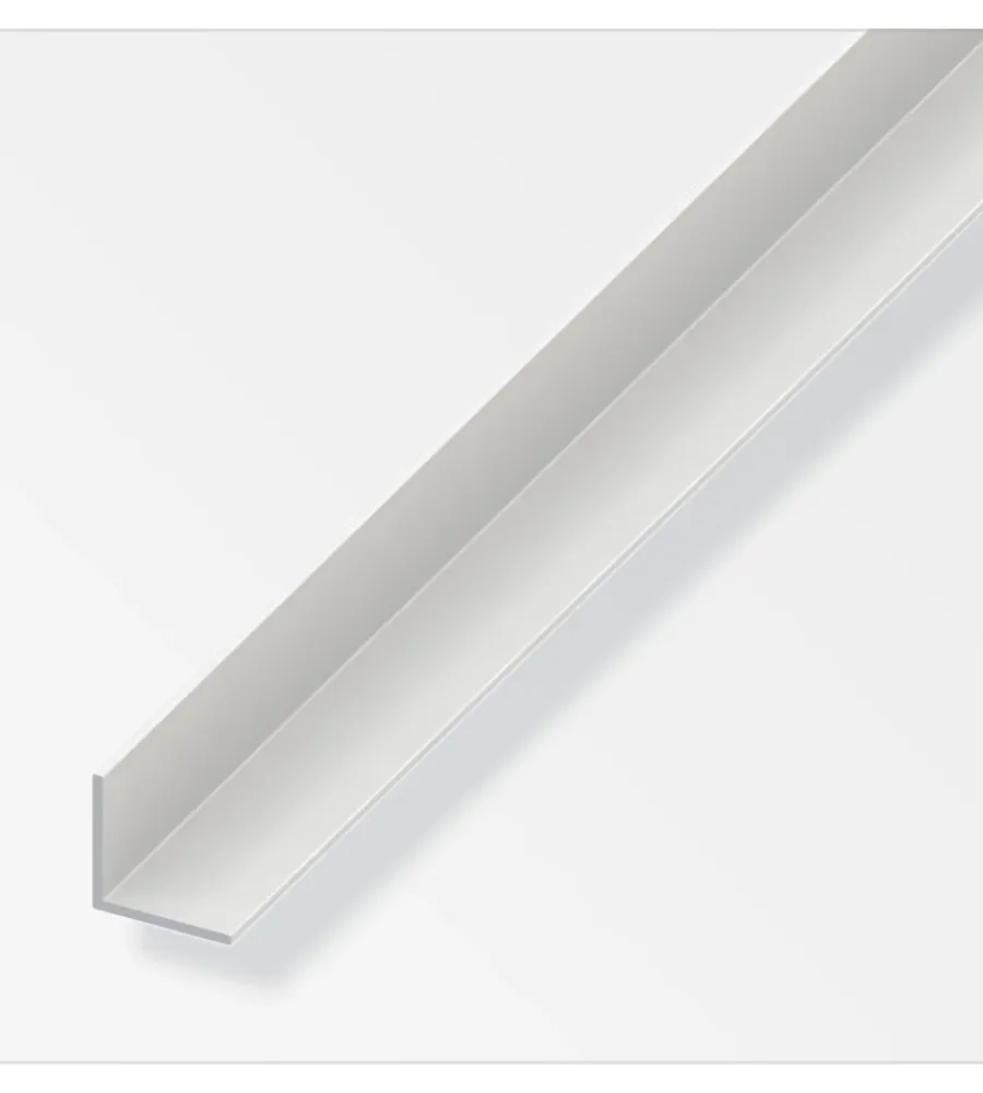 Ferramenta Per Mobili E Infissi-Alfer aluminium Angolare pvc bianco 20x20x1,5 2 m