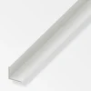 Alfer aluminium Ferramenta Per Mobili E Infissi|Angolare pvc bianco  25x25x1,8   2 m