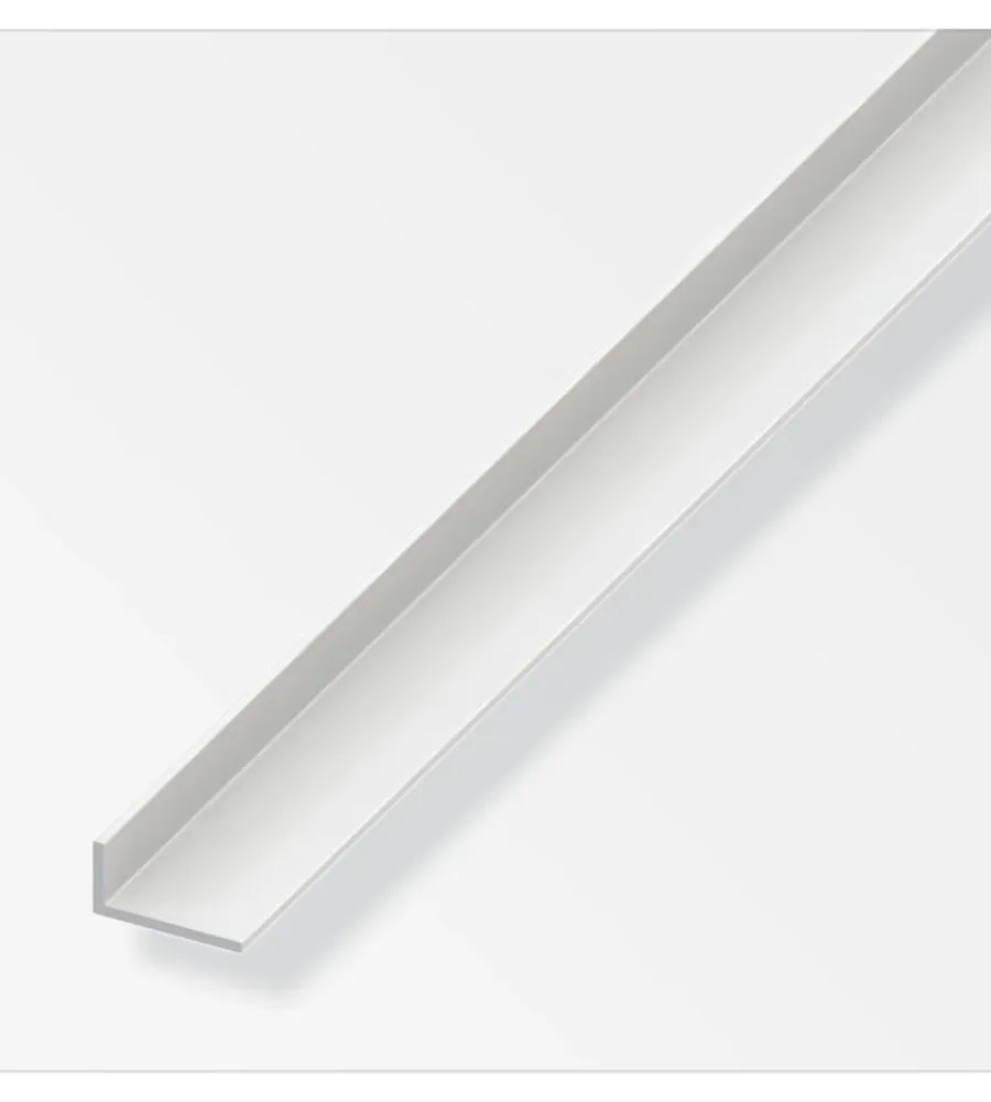 Ferramenta Per Mobili E Infissi-Alfer aluminium Angolare pvc bianco 25x20x2,0 2 m