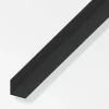 Ferramenta Per Mobili E Infissi-Alfer aluminium Angolare pvc nero 25x25x1 - 1 metro.