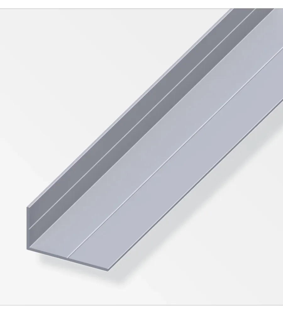 Officina E Garage-Alfer aluminium Angolare 19.5x35.5 alluminio naturale - 2,5 metri.