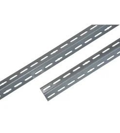Angolare 35x35 mm alto 240 cm di colore grigio per scaffali. Officina E Garage