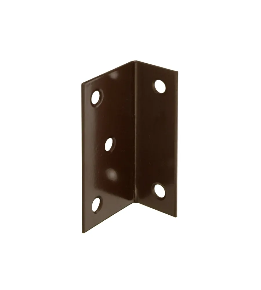 Sistemi Di Fissaggio- Angolari plastificati 75 x 40 x 25 mm. - marroni - 1 pz.