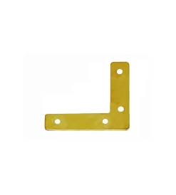 Ferramenta Per Mobili E Infissi|Angoli di rinforzo - 70 x 70 mm. - ottonato - 4 pz.