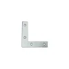 Ferramenta Per Mobili E Infissi- Angoli di rinforzo in acciaio zincato bianco 40 x 40 mm. 4 pz.