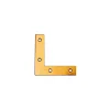 Ferramenta Per Mobili E Infissi|Angoli di rinforzo in acciaio zincato giallo 50 x 50 mm. 4 pz.