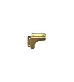 Ferramenta Per Mobili E Infissi|Angoli per fissaggio specchi - 25 x 25 mm. - acciaio ottonato - 4 pz.