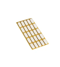 Accessori|Antiscivolo antiurto adesivo 9x20 mm. spessore 2,5 mm. bianco 25 pz.