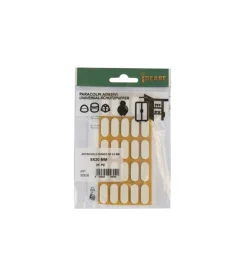 Accessori|Antiscivolo antiurto adesivo 9x20 mm. spessore 2,5 mm. bianco 25 pz.