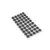 Accessori|Antiscivolo "mussit" tondi in epdm adesiva nera ø 9 mm. - spessore 2,5 mm. - 45 pz.