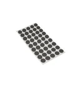 Accessori|Antiscivolo "mussit" tondi in epdm adesiva nera ø 9 mm. - spessore 2,5 mm. - 45 pz.