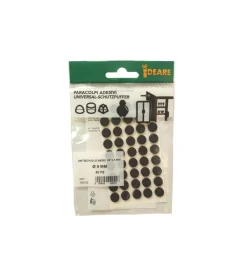 Accessori|Antiscivolo "mussit" tondi in epdm adesiva nera ø 9 mm. - spessore 2,5 mm. - 45 pz.