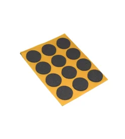 Accessori|Antiscivolo "mussit" tondi in epdm adesiva nera ø 20 mm. - spessore 2,5 mm. - 12 pz.