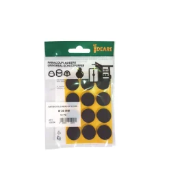 Accessori|Antiscivolo "mussit" tondi in epdm adesiva nera ø 20 mm. - spessore 2,5 mm. - 12 pz.