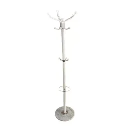 Decorazione Ambienti|Appendiabiti a 5 rami "cory" in metallo bianco, 43x37x174 cm