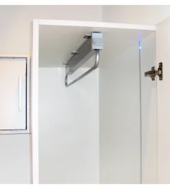 Discount Appendiabiti estraibile per armadio 800 mm acciaio e plastica grigio metallizzato - . Armadi
