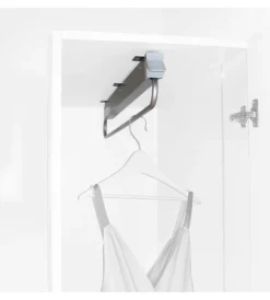 Discount Appendiabiti estraibile per armadio 800 mm acciaio e plastica grigio metallizzato - . Armadi
