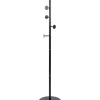 Decorazione Ambienti- Appendiabiti "jerry" in metallo colore nero con 6 grucce, 37x37x173 cm