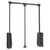 Armadi-Emuca Appendiabiti saliscendi regolabile 60-83 cm moka,