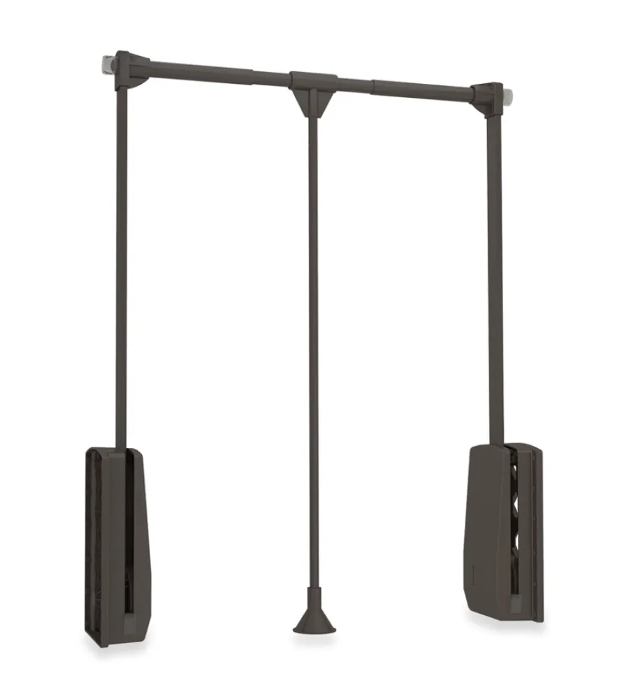 Armadi-Emuca Appendiabiti saliscendi regolabile 60-83 cm moka,