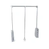 Emuca Armadi|Appendiabiti saliscendi regolabile cromo, 83-115 cm