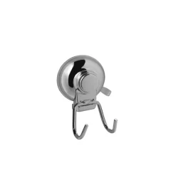 Accessori Bagno- Appendino doppio cromo ventosa