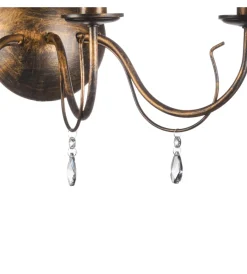 Applique 3 luci "delia" bronzo e14 Illuminazione Per Interno