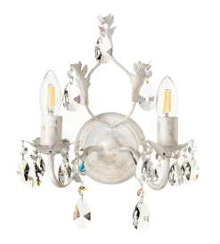 Clearance Applique 2 luci "teresa" avorio, e14 Illuminazione Per Interno