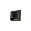 Clearance Applique a led "veyron" in alluminio goffrato nero, 12,3x13x6,9 cm Illuminazione Per Esterno