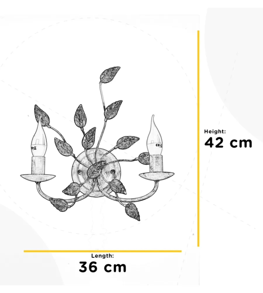 Illuminazione Per Interno-Onli Applique collana bronzo/2