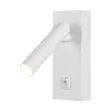 Illuminazione Per Interno- Applique da hotel bianca per lettura 2w, 4000k