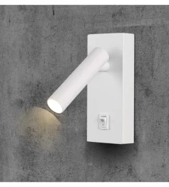 Illuminazione Per Interno|Applique da hotel  bianca per lettura 2w, 3000k
