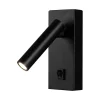 Illuminazione Per Interno- Applique da hotel nera per lettura 2w, 4000k